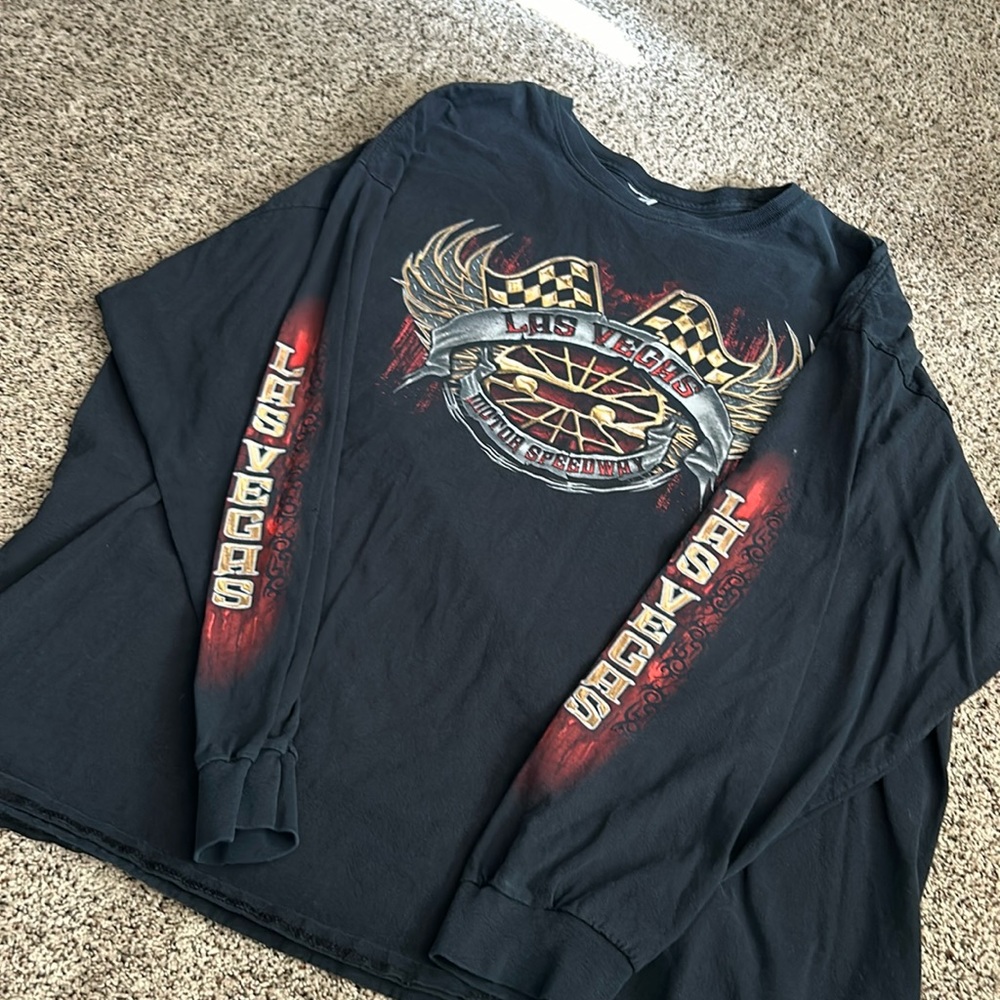 black Las vegas long sleeve